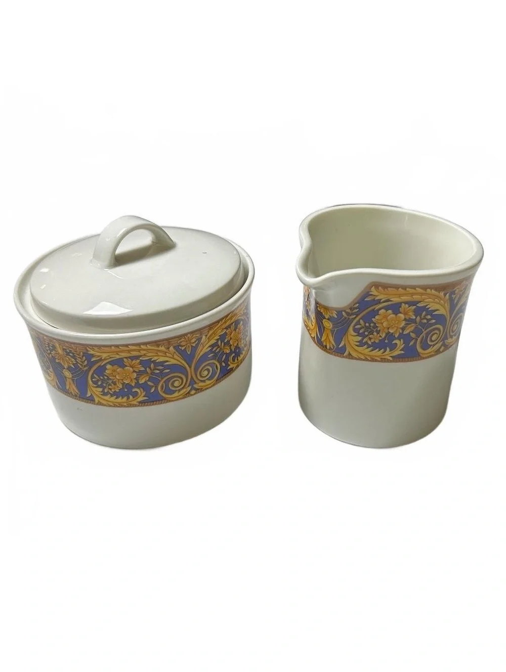 Lynns Fine China Coffee/Tea Set with Creamer and Sugar Bowl